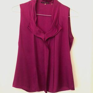 Women's Size S Elie Tahari Raspberry Pink Sleeveless Top
